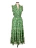 Max Studio 100% Polyester Paisley Green Casual Dress Size L - photo 1
