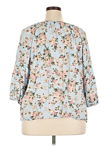 Marina Luna 3/4 Sleeve Blouse (view 2)