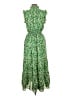 Max Studio 100% Polyester Paisley Green Casual Dress Size L - photo 2