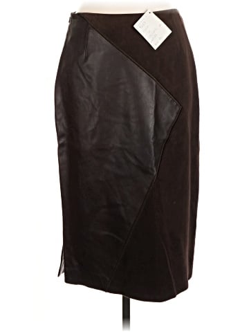 Lafayette 148 New York Faux Leather Skirt (view 2)