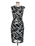 David Meister 100% Polyester Graphic Black Cocktail Dress Size 6 - photo 1