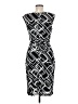 David Meister 100% Polyester Graphic Black Cocktail Dress Size 6 - photo 2
