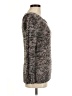 Apostrophe Tweed Brown Pullover Sweater Size M - photo 4