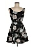 Divided by H&M Floral Black Cocktail Dress Size 6 - photo 1