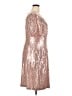 Connected Apparel Metallic Pink Cocktail Dress Size 18 - photo 4