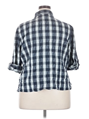 Cj Banks 3/4 Sleeve Button-Down Shirt (view 2)