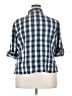 Cj Banks Plaid Blue 3/4 Sleeve Button-Down Shirt Size 2X - photo 2