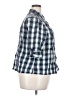 Cj Banks Plaid Blue 3/4 Sleeve Button-Down Shirt Size 2X - photo 4