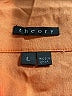 Theory 100% Cotton Orange 3/4 Sleeve Button-Down Shirt Size L - photo 7
