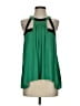 BCBGMAXAZRIA 100% Polyester Green Sleeveless Blouse Size XS - photo 1