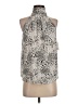 Joie 100% Polyester Animal Print Ivory Sleeveless Blouse Size XS - photo 1