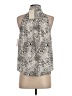 Joie 100% Polyester Animal Print Ivory Sleeveless Blouse Size XS - photo 2