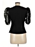 Flat White Black Short Sleeve Top Size M - photo 2
