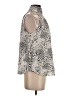 Joie 100% Polyester Animal Print Ivory Sleeveless Blouse Size XS - photo 4