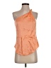 Cinq à Sept 100% Silk Solid Orange Sleeveless Silk Top Size S - photo 1