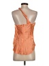 Cinq à Sept 100% Silk Solid Orange Sleeveless Silk Top Size S - photo 2