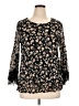 Alfani 100% Nylon Black Long Sleeve Blouse Size 1X - photo 1