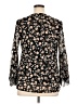 Alfani 100% Nylon Black Long Sleeve Blouse Size 1X - photo 2