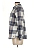 Roxy 100% Cotton Plaid Gray Long Sleeve Button-Down Shirt Size M - photo 5