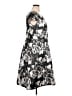Talbots Graphic Gray Black Casual Dress Size 16 - photo 4