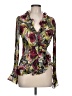 Sunny Leigh 100% Polyester Floral Green Long Sleeve Blouse Size L - photo 1