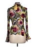 Sunny Leigh 100% Polyester Floral Green Long Sleeve Blouse Size L - photo 2