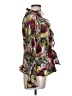 Sunny Leigh 100% Polyester Floral Green Long Sleeve Blouse Size L - photo 4