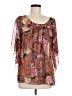 Charlotte Russe 100% Polyester Brown 3/4 Sleeve Blouse Size M - photo 1