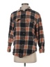 Billabong 100% Cotton Plaid Brown Long Sleeve Button-Down Shirt Size S - photo 1