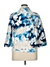 Chico's Print Blue Blazer Size XL (3) - photo 2