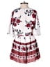 L'Atiste by Amy 100% Rayon Floral White Romper Size S - photo 2