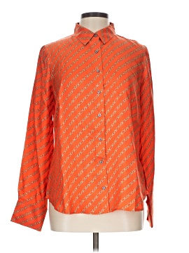 J.Crew Collection Long Sleeve Silk Top
