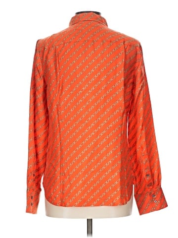 J.Crew Collection Long Sleeve Silk Top (view 2)
