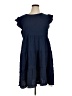 Assorted Brands Solid Blue Casual Dress Size XL - photo 1