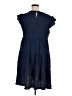 Assorted Brands Solid Blue Casual Dress Size XL - photo 2