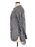 Merona 100% Cotton Checkered-gingham Blue Long Sleeve Blouse Size XL - photo 5