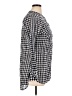 Merona 100% Cotton Checkered-gingham Blue Long Sleeve Blouse Size XL - photo 4