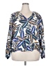 Boden 100% Linen Blue Long Sleeve Blouse Size 20 - 22 - photo 1