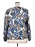 Boden 100% Linen Blue Long Sleeve Blouse Size 20 - 22 - photo 2
