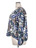Boden 100% Linen Blue Long Sleeve Blouse Size 20 - 22 - photo 5
