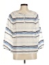 J.Crew Collection 100% Linen Stripes White 3/4 Sleeve Blouse Size 6 - photo 1