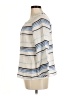 J.Crew Collection 100% Linen Stripes White 3/4 Sleeve Blouse Size 6 - photo 5