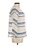 J.Crew Collection 100% Linen Stripes White 3/4 Sleeve Blouse Size 6 - photo 4