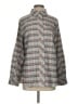 CAbi Plaid Gray Long Sleeve Blouse Size S - photo 1