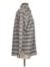 CAbi Plaid Gray Long Sleeve Blouse Size S - photo 4