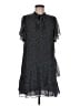 Waverly Grey 100% Polyester Polka Dots Black Casual Dress Size M - photo 1