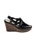 Timberland 100% Leather Black Wedges Size 9 - photo 1