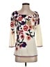 Talbots Floral Ivory Pullover Sweater Size S - photo 1