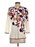 Talbots Floral Ivory Pullover Sweater Size S - photo 2