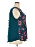 Daniel Rainn 100% Rayon Teal Sleeveless Blouse Size 3X - photo 4